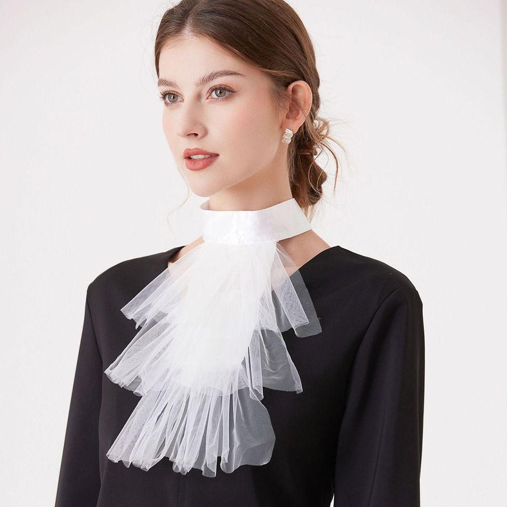 Vintage Elizabethan Neck Ruff Elegant Ruffled Collar Elegant Renaissance Collar  Cosplay