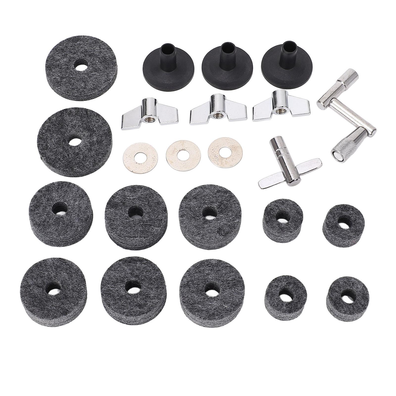 

23 шт. Аксессуары для замены тарелок Нескользящие 2,5 см 4 см 5 см Фетровые прокладки Втулки для тарелок Гайки серый