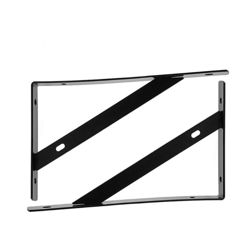 Industrial Strengths Steel Wall Brackets Black Coated Shelf For Heavy Items Secure Mounting Space and Residential Areas