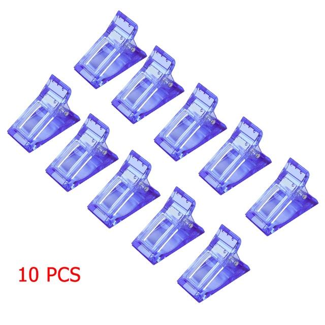 5/10pcs Crystal Nail Clip Acrylic Clamp Finger Extension UV Gel Fixed Professional Tools Plastic Nails Accessories for Manicure