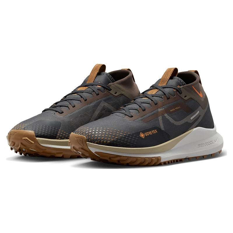 Nike React Pegasus Trail 4 GORE-TEX Anthracite Ale Brown Men Sneakers Black Ironstone Bright-Mandarin FD5841-001