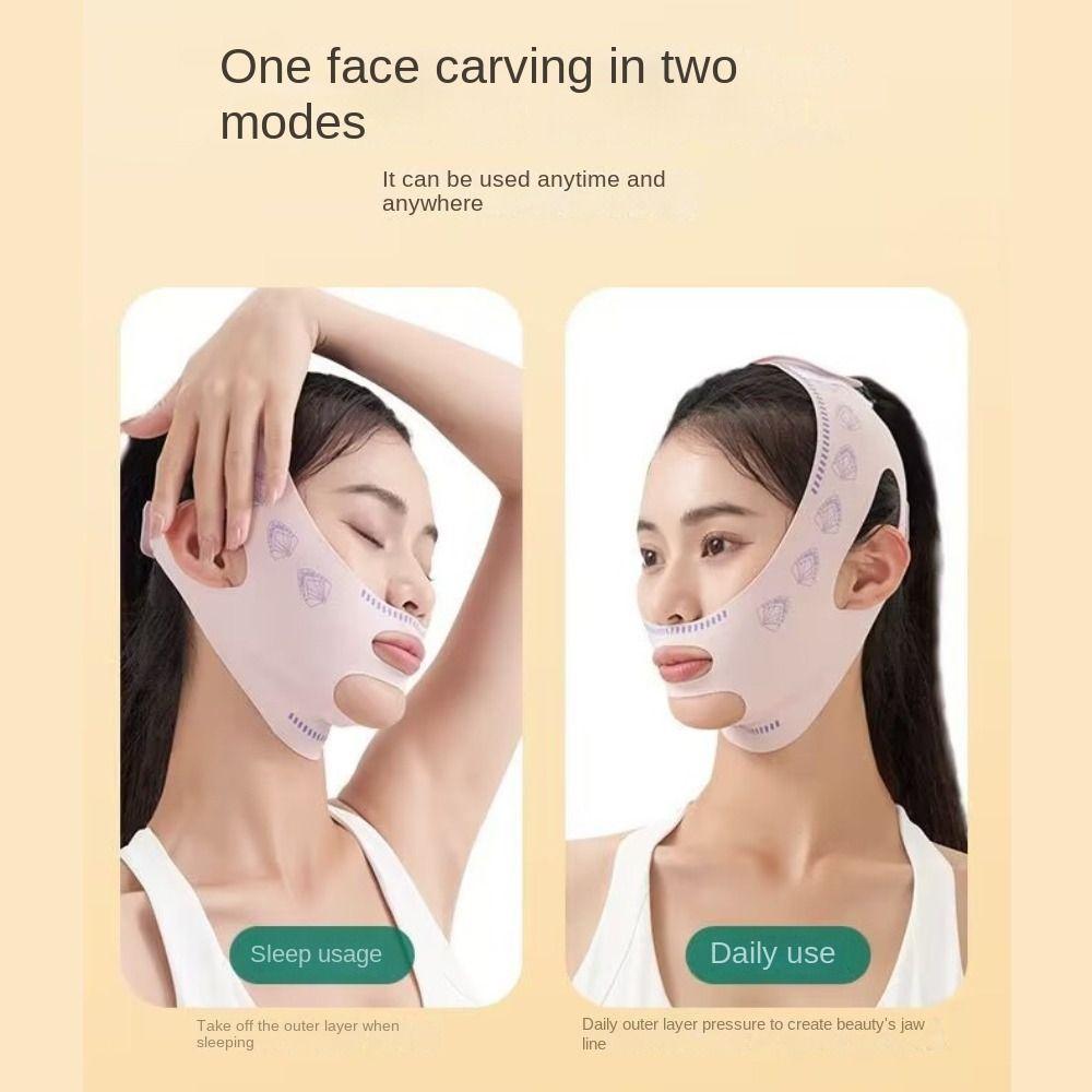 Elasticity Lift Oval Mask Lift Up Face Slimming Strap Face Strap Belt Mask Sleep