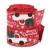 2Pcs Christmas Ribbons Cartoon Retro Truck Pattern 5 Meters Decorative AccessoriesGray