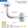 Soporte de Pared Diungzhi201 de Acero Inoxidable para Pasamanos de Escalera, Grado 304