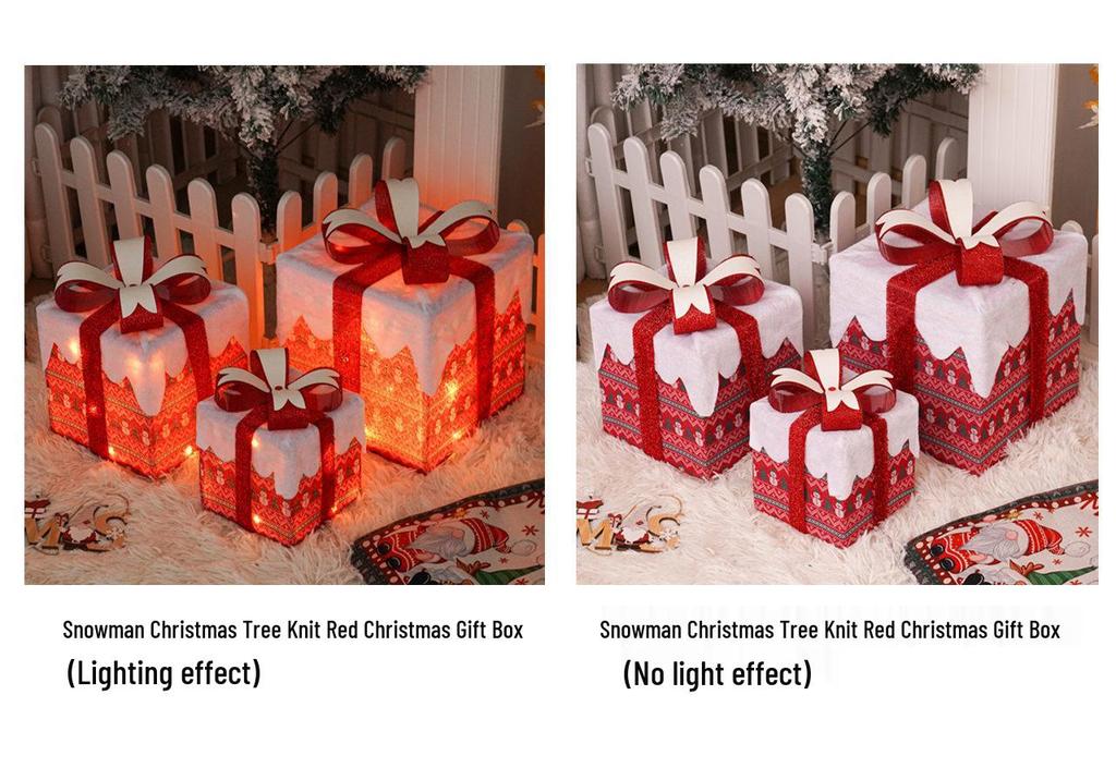 Christmas LED String Lights Gift Set: 3-Piece Decoration for Festive Party Atmosphere