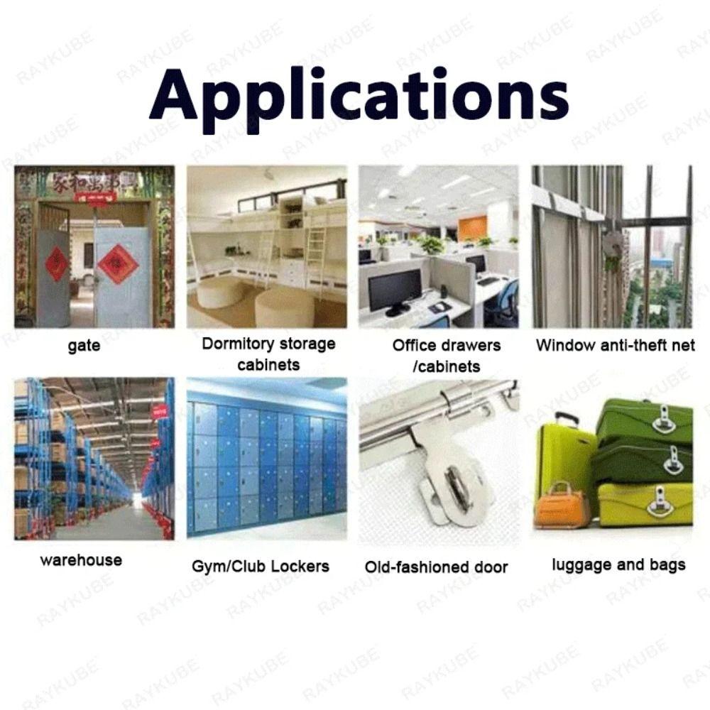 Keyless Smart Padlock USB Charging Electronic Door Lock Fingerprint Fingerprint Lock  Home