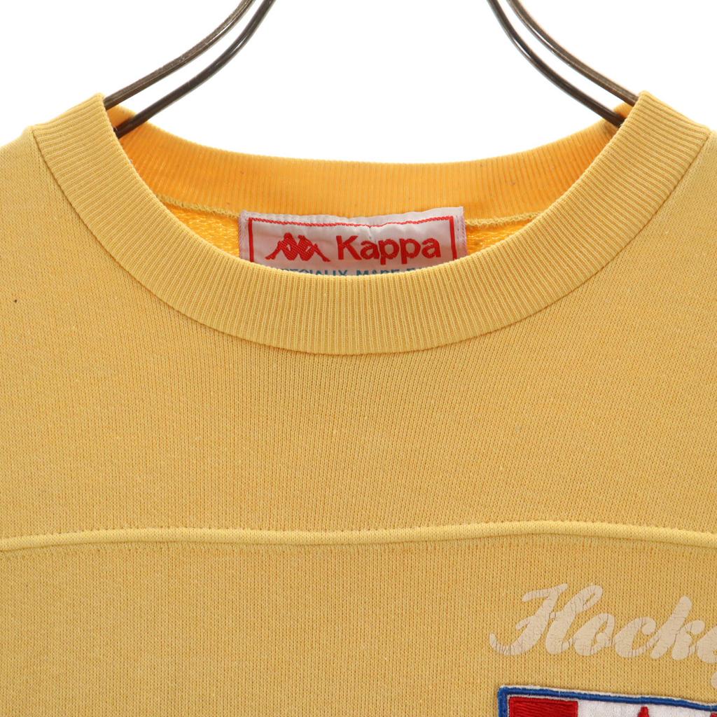 Kappa 90s Made in Italy Old Long sleeve sweat trainer 48 yellow Men's Used