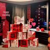 Wedding Double Happiness 3D Ornament Boxes Set for Room Décor and Photo Props
