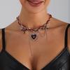 Dark Less Love Necklace ins Spice Girl Wind Cross Cone Element Necklace