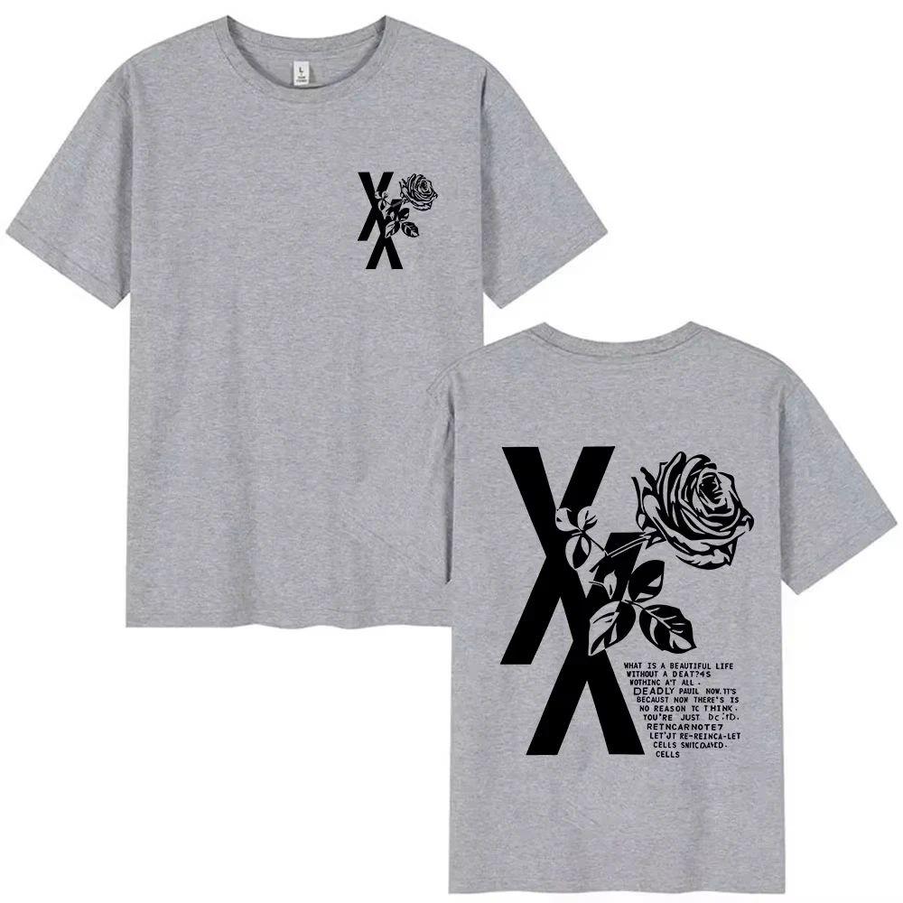 Hiphop Fashion Rapper Mgks Missing Tour Summer Printed Tshirt Casual and Fashionable Shortsleeved Top Tshirt Unisplast