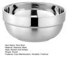 Stainless Steel Bowls Double-Wall Insulated Bowl Large Capacity Deep Mixing Bowl for Soup Cereal Salad Noodles Rice