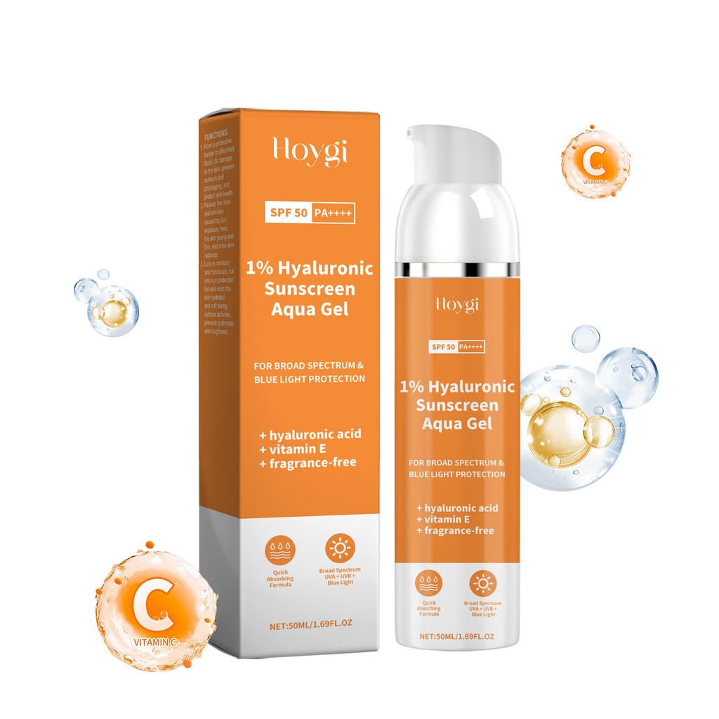 Hoygi Transparent Hyaluronic Acid Protective Cream Summer Outdoor Gentle Moisturizing Formula For Body Skin Care
