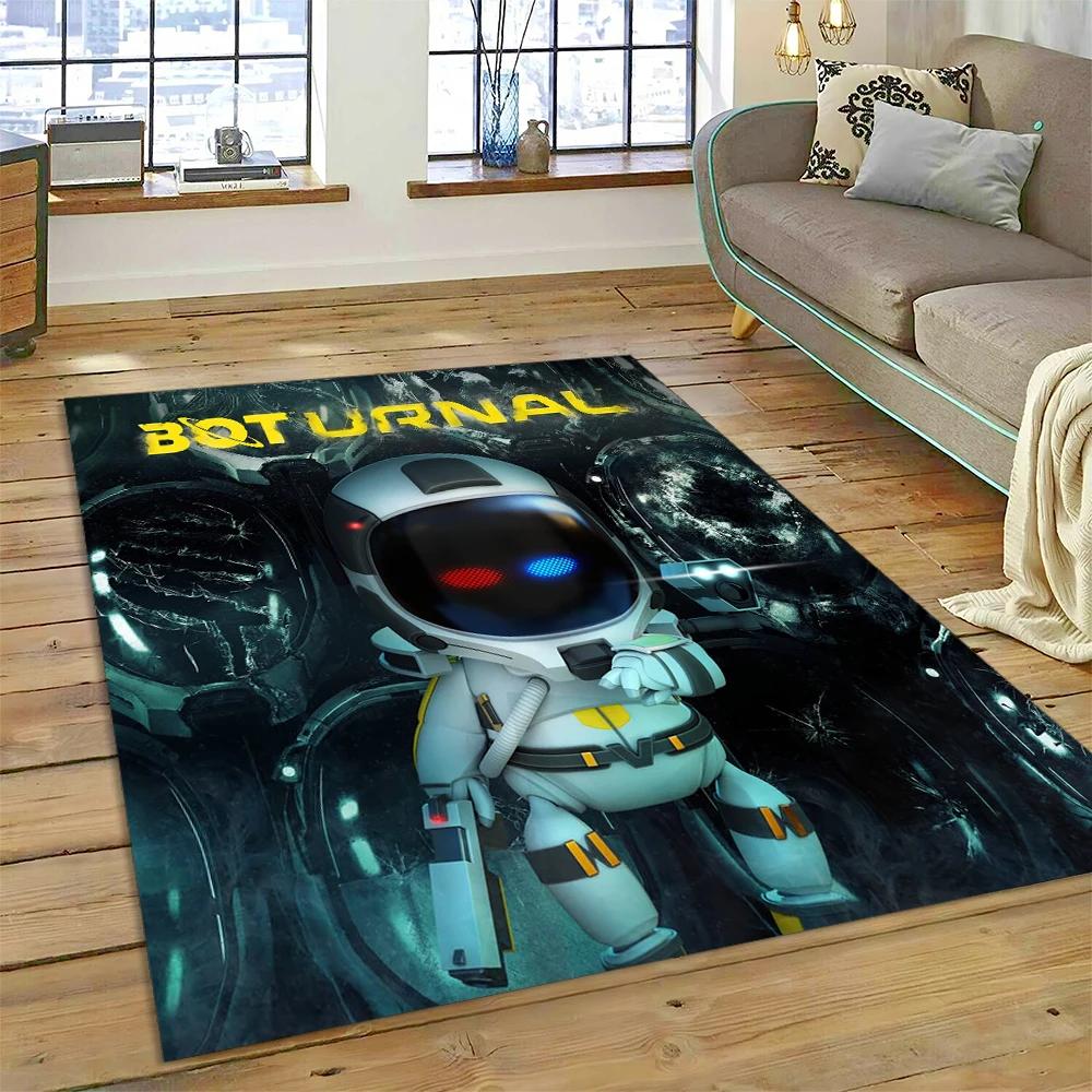 Νέο 27 Στυλ Astro Bot Παιχνίδι Κινούμενο Σχέδιο Ρομπότ Δώρο Χαλί για Σαλόνι Υπνοδωμάτιο Σπίτι Διακόσμηση Καναπέ, Παιδικό Αντιολισθητικό Πατάκι Δαπέδου
