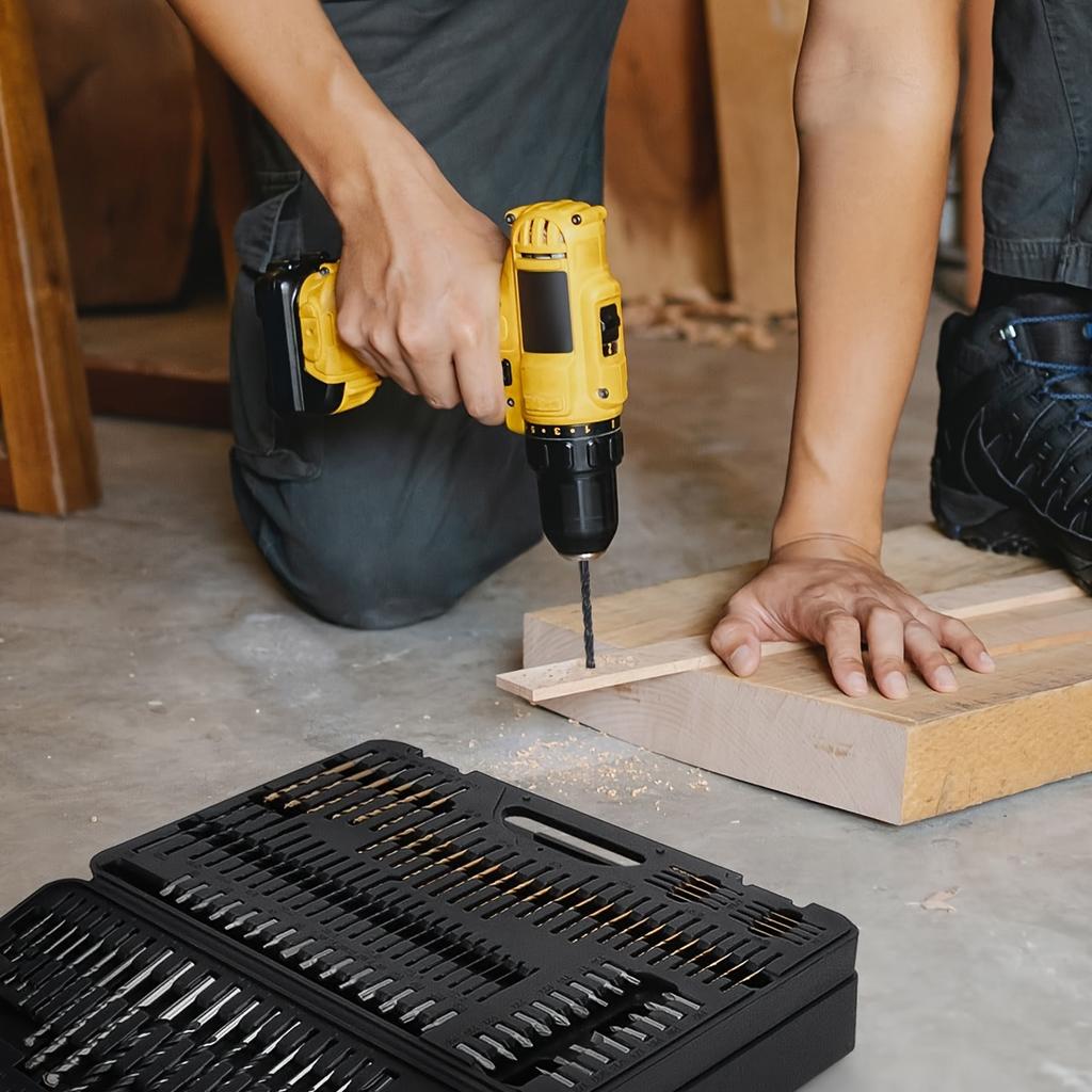 400 Pcs Drill Bit Set - Drill Bits Screwdriver Bit Set Case with Drawer,Bit Set Designed for Various Drilling&Metal Wood Masonry