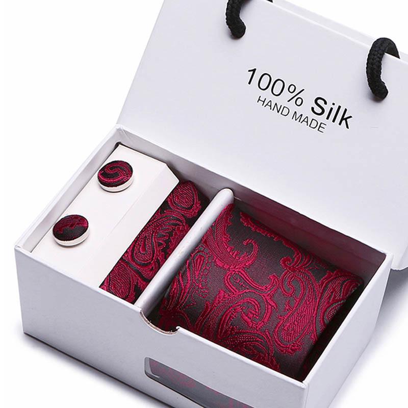 Gift Box Five-Piece Tie Men'S Formal Wear Business Casual Wedding Groom Bow Tie Square Scarf