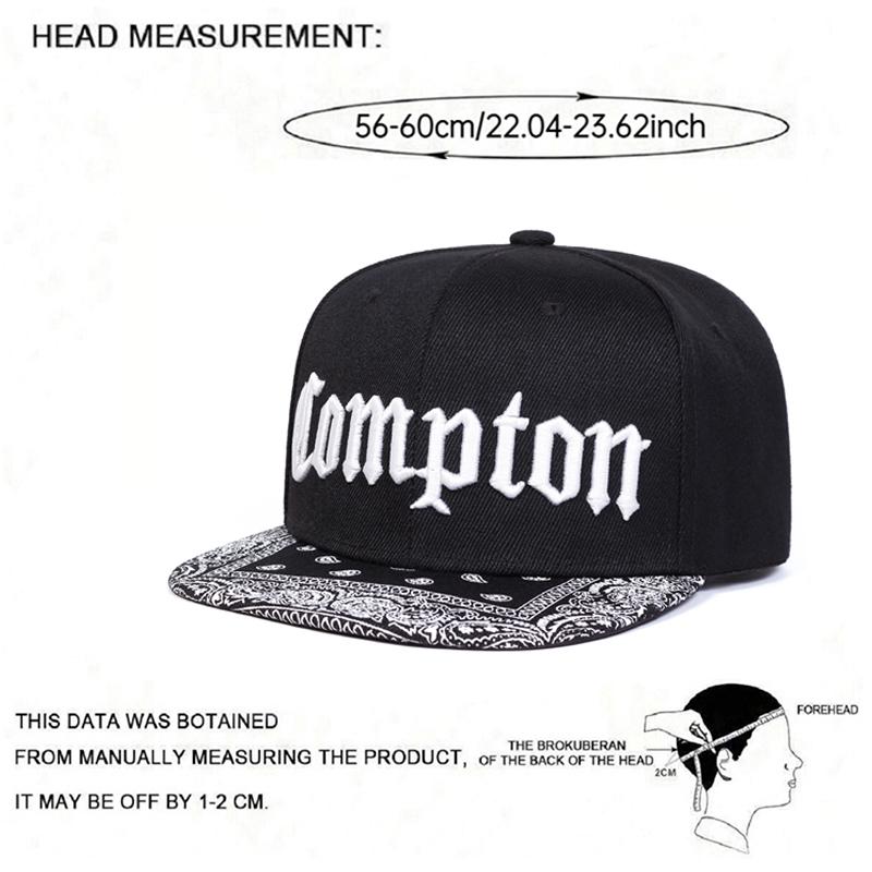 New Flat Edge Hat Compton Cashew Flower Street Hip Hop Hat Daily Leisure Decoration Sunshade Hat Baseball Hat