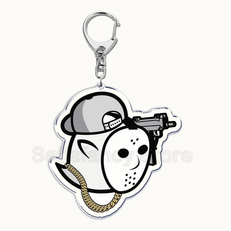 Lil Peep Rapper Acrylic Key Chain Pendant Key Ring Crybaby Hellboy Love Yikes Keychains Keyring for Bag Pendant Jewelry Gifts