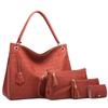 Xiaoyan Women's Tassel Handbag 4-Piece Set