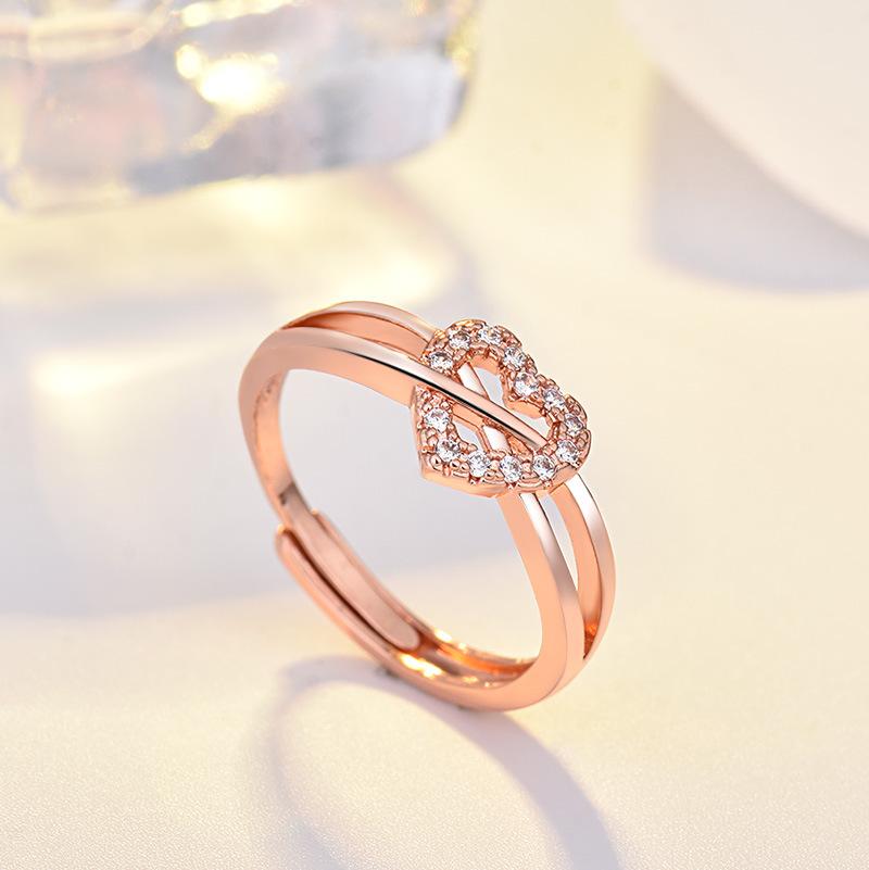 Lindon Klassischer Zirkonring aus Kupferlegierung, Damenschmuck, Hochzeitsversprechen, Partygeschenk