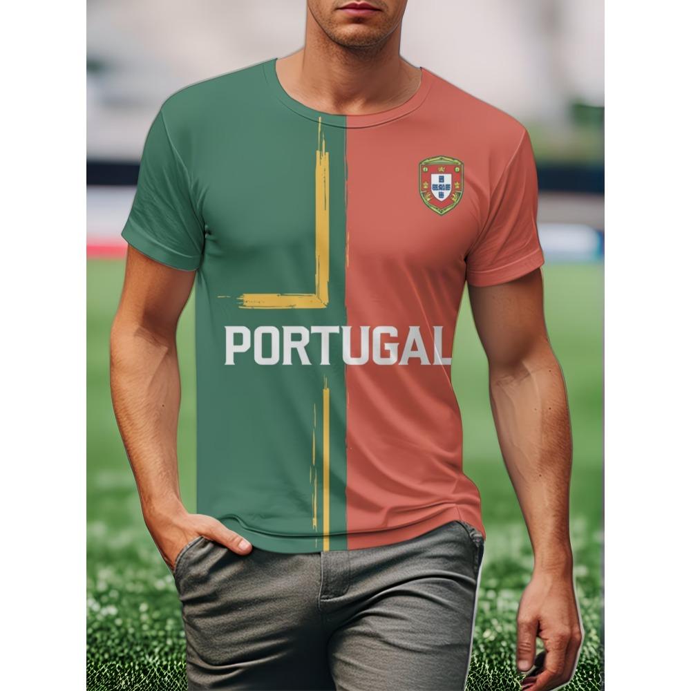 Męska Koszulka T-shirt z Motywem Piłki Mistrzostw Świata 3D