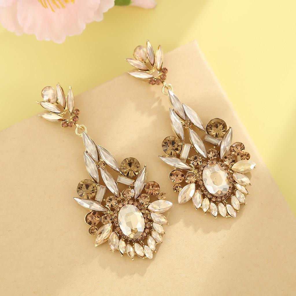 Geometric Alloy Drop Earrings For Women Fashion Statement Party Jewelry