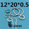 Thickened Galvanized Iron Flat Washer: Small Outer Diameter, Narrow Edge