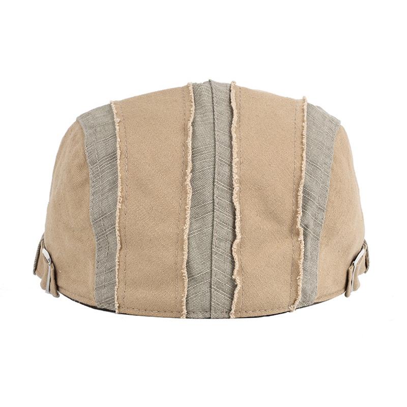 New Men Beret Fashion Embroidery Flat Cap Summer Visor For Male Fashion Vintage Cotton Casual Berets Adjustable