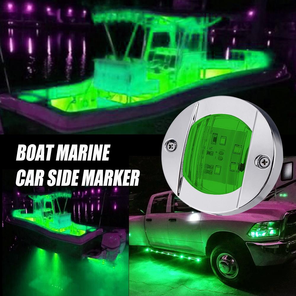 8/4PCS 12V Boat Marine Lights Navigation Waterproof Marker Lamp  For Truck RV Yacht Transom Anchor Stern 6LED Stern Light