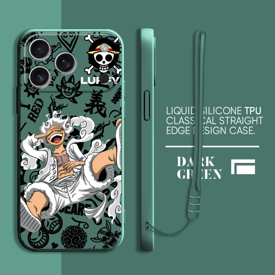 One Pieces Anime Case for Apple iPhone 17 Pro Max 7 8 13 Mini XS XR 12 Plus 15 Air 16 11 Phone Cover