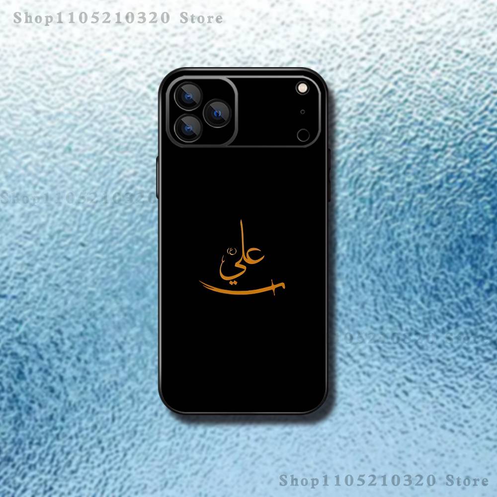 Imam Hussain Shia Ali Phone Case For iPhone 17,16,15,14,13,12,11,Pro Max,XSX,,XR,SE,Mini,8,7,Soft Silicone Black Cover