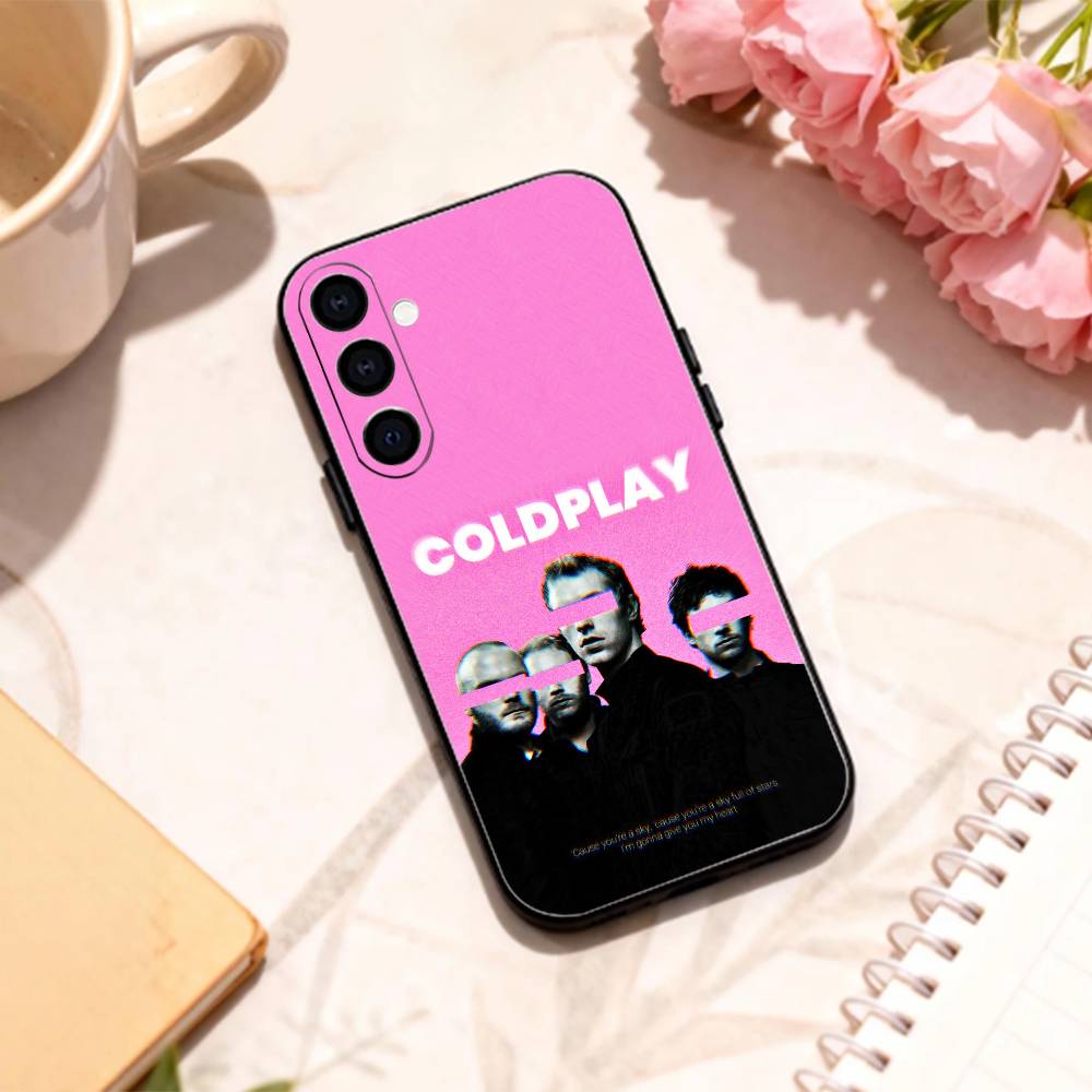 

Alternative rock Coldplay phone Case For Samsung Galaxy A73,A72,A71,A70,A53,A52,A51,Others Soft Black Shell Samsung a11