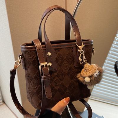 Fashionable and Stylish Hand-held Bucket Bag High Appearance Level Single-shoulder Bag Casual Commuting Crossbody Bag