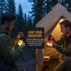 1/4Pcs Emergency Waterproof Adventure Hanging Light Portable LED Camping Lantern Tent Lamp Light Bulb AAA Batteries Powered