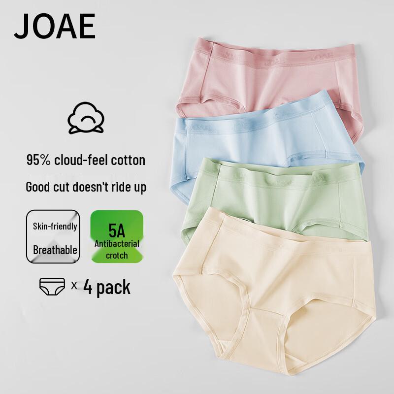 

JOAE Женские ультрамягкие бесшовные хлопковые трусы XL