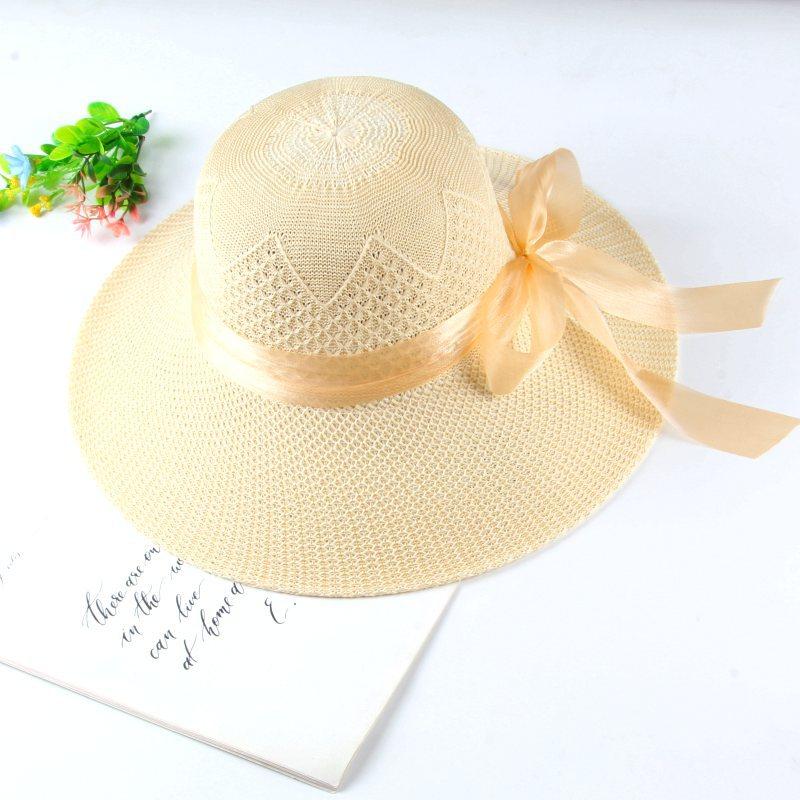 Hat Women's Sunscreen Sun Hat Summer Thin Versatile Beach Hat Foreign Style Holiday Straw Hat Bucket Hat Women