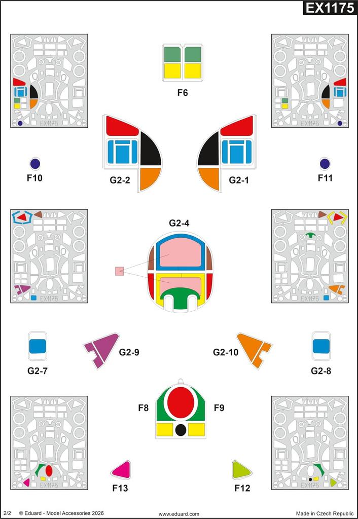 Eduard Handley Page Hampden TB Painting Mask Decals Plastic Model Masking Decals EDUEX1175 1/48 Mk.I (for ICM) (Aircraft)