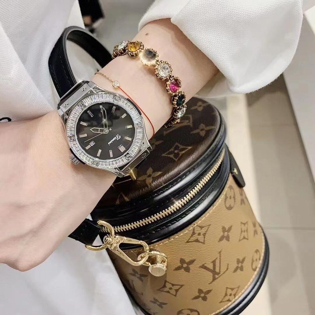 Watch Lady Domineering Personality Silicone Strap Sports Timing Running Seconds Large Dial Women'S Watch Diamond Waterproof
