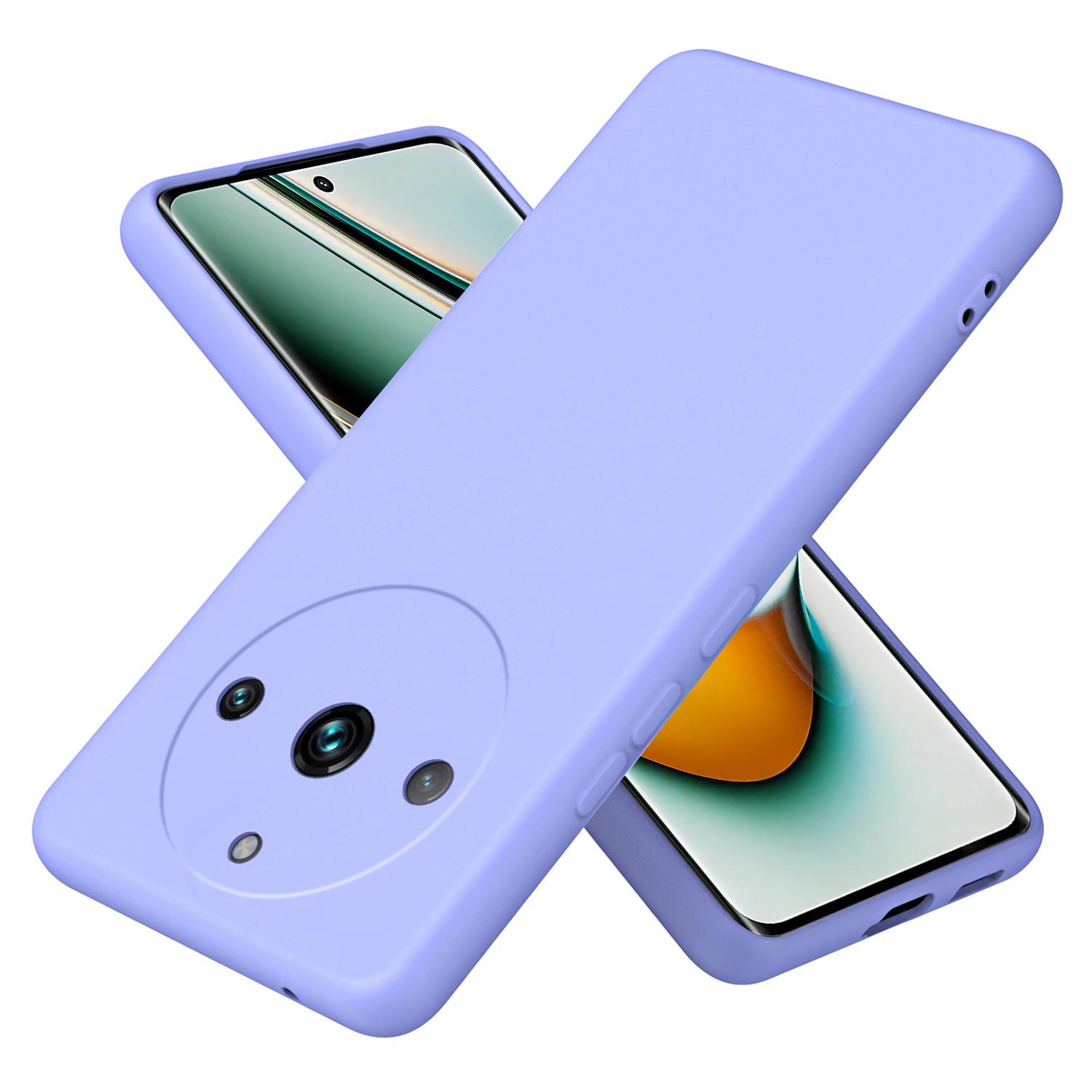 

For Realme 11 Pro+ 5G/11 Pro 5G Case Rubberized 2.2mm Soft TPU Phone Cover Purple