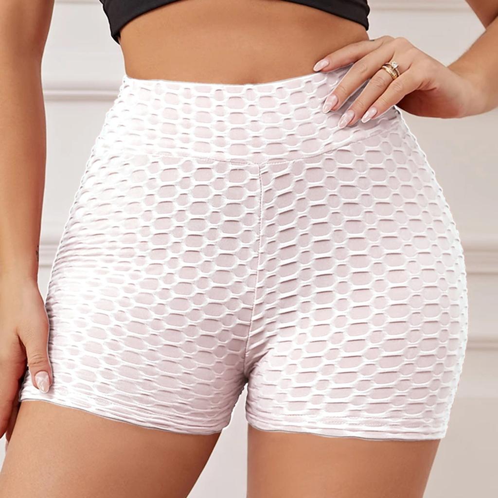 Women's Tie Back Slim Fit Casual Shorts Yoga Pants Color High Waist Sports Shorts