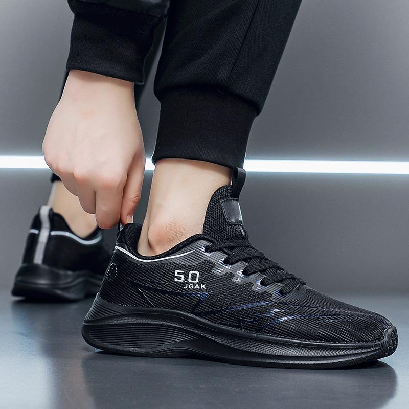 Summer Large Size 50 Lightweight Shock Absorption Red Rabbit Running Shoes Running Shoes Mesh Breathable Ultra-light Technology Sports Shoes Men