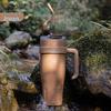Large Stainless Steel Insulated Coffee Tumbler with Straw