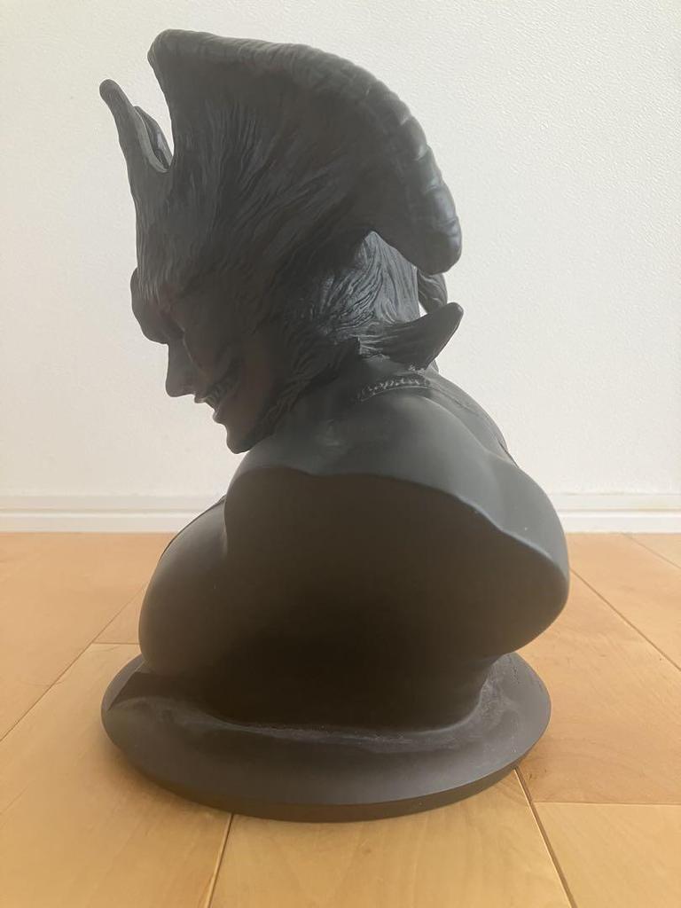 [USED] DEVILMAN Bust Statue Black Approx. 30cm