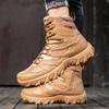 New Winter Men's Work Boots Thick Warm Plush Snow Boots Outdoor Anti-Slip Hiking Boots High Top Men Motorcycle Boots Ankle Boots
