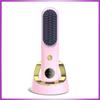 Portable Rechargeable Wireless Straightening Comb with Negative Ion Hair Care, Curl and Straighten Dual-Function Beauty Device
