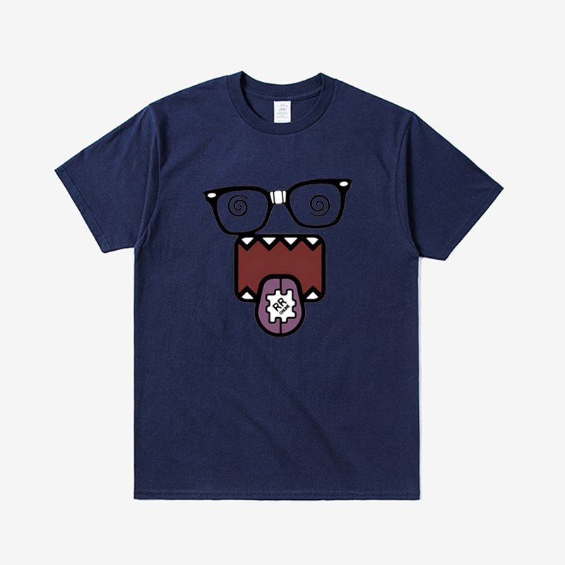Interestingly, The Domo Kun Emoji Print T-shirt Is Fashionable, with A  Loose and Versatile, Suitable for Both Men and Women