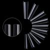 500Pcs Transparent Stiletto Fake Nail Tips Acrylic Ballerina Nail Tips Long Shape Half Cover Coffin Professional False Art Nail