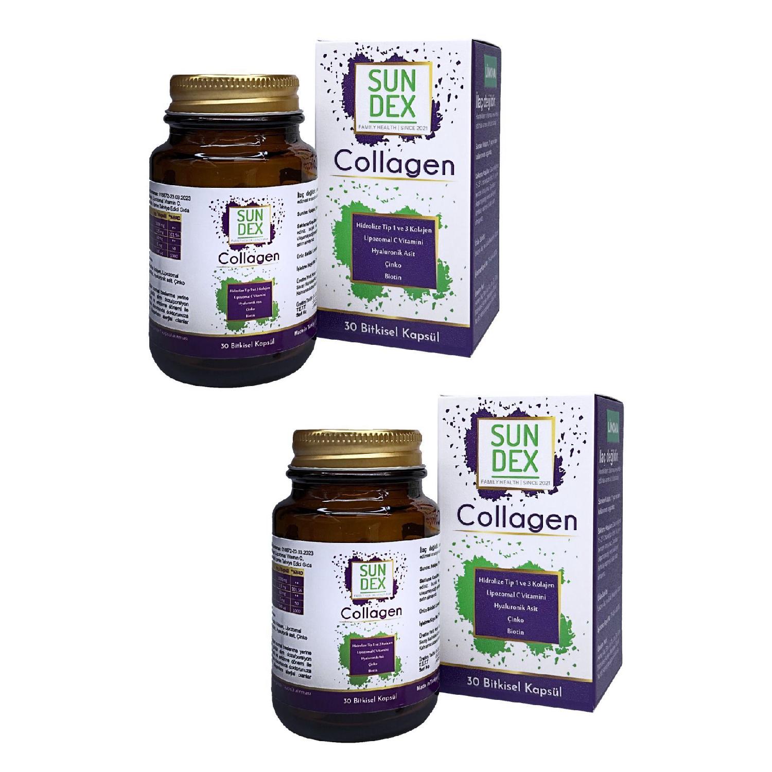 

2 Collagen Hydrolyized Type I-iii Collagen, Liposomal C, Hyaluronic Acid, Zinc, Biotin 30 Capsules