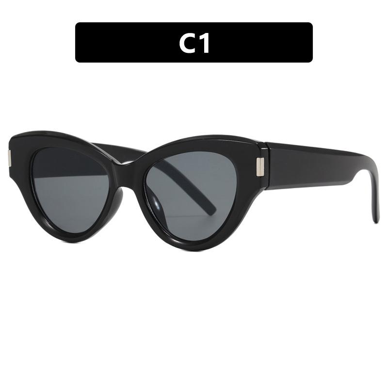 Women Sunglasses Cat Eye Frame Personalized Brand Design Sunglasses In Trend Outdoor Sun Protection Sunglasses For Women Uv400