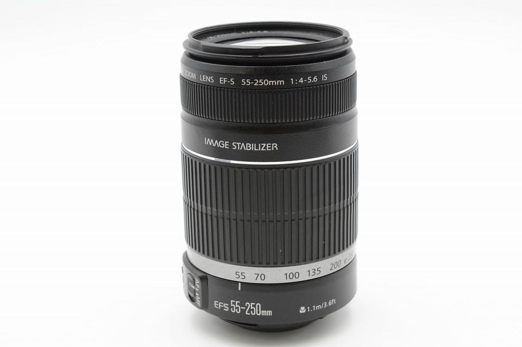 Canon IS telephoto compatible with EF-S55-250mm F4-5.6 lens, APS-C sensors.