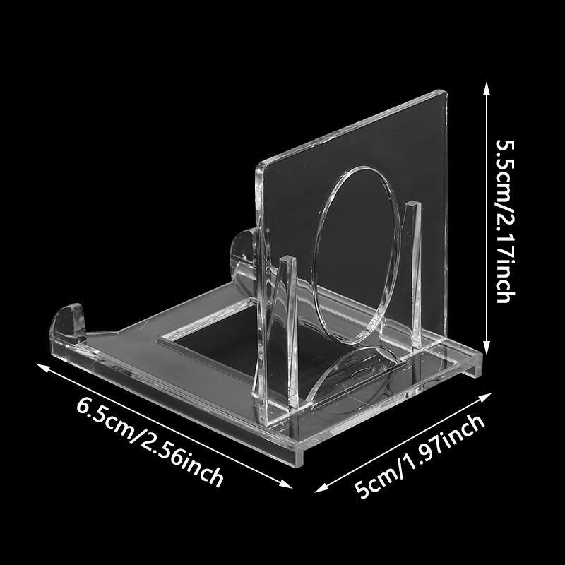 Mini Adjustable Protector Holders with Acrylic Stands Bases Desktop Clear Picture Photo Frames Card Rack Home Decor